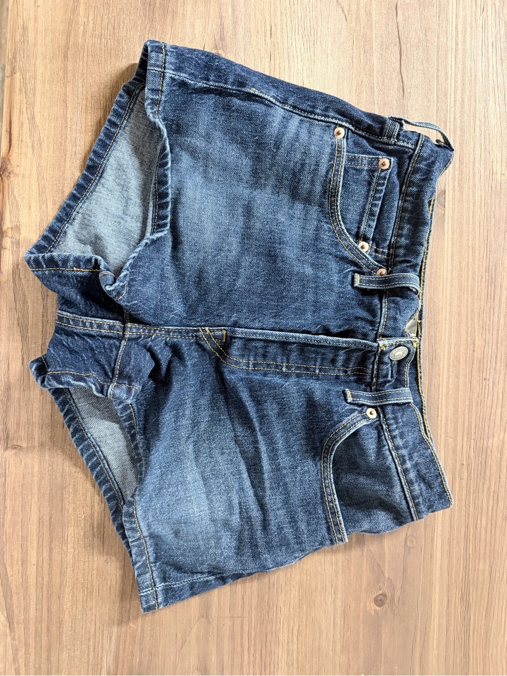 Levi's Dark Blue Denim Jean Shorts